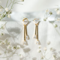 Certified Lab Grown Diamond Teardrop Dangle Earrings