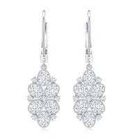 Certified Lab Grown Diamond Designer Drop Earrings