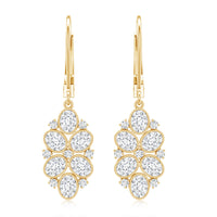 Certified Lab Grown Diamond Designer Drop Earrings