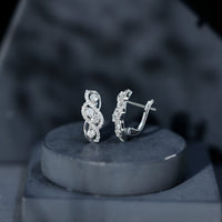 Lab Grown Diamond Infinity Earrings For Women
