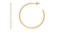 Certified Moissanite Big Hoop Earrings