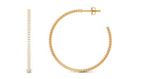 Certified Moissanite Big Hoop Earrings