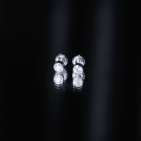Minimalistic Bezel Set Diamond Stud Earrings