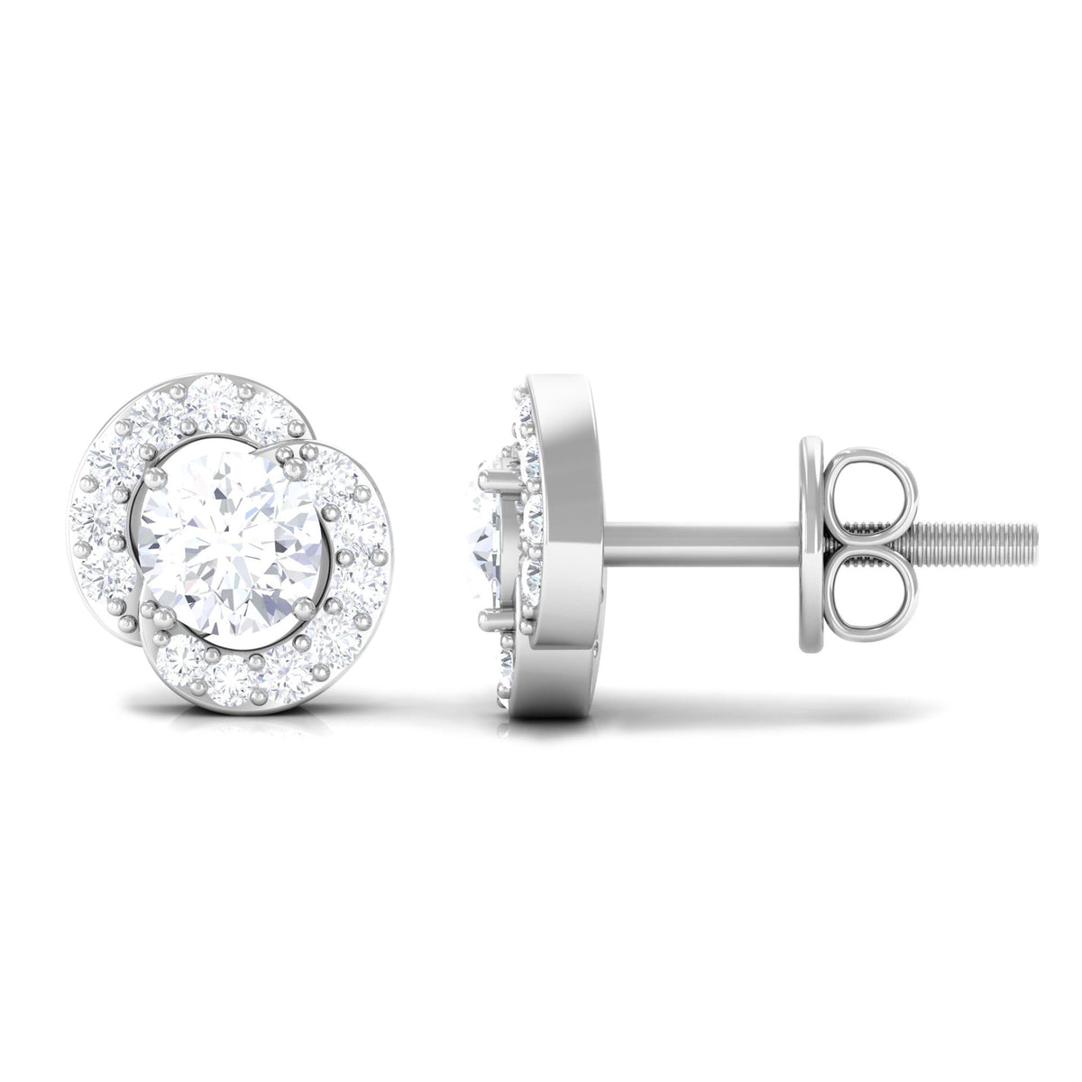 Certified Real Diamond Stud Earrings for Everyday