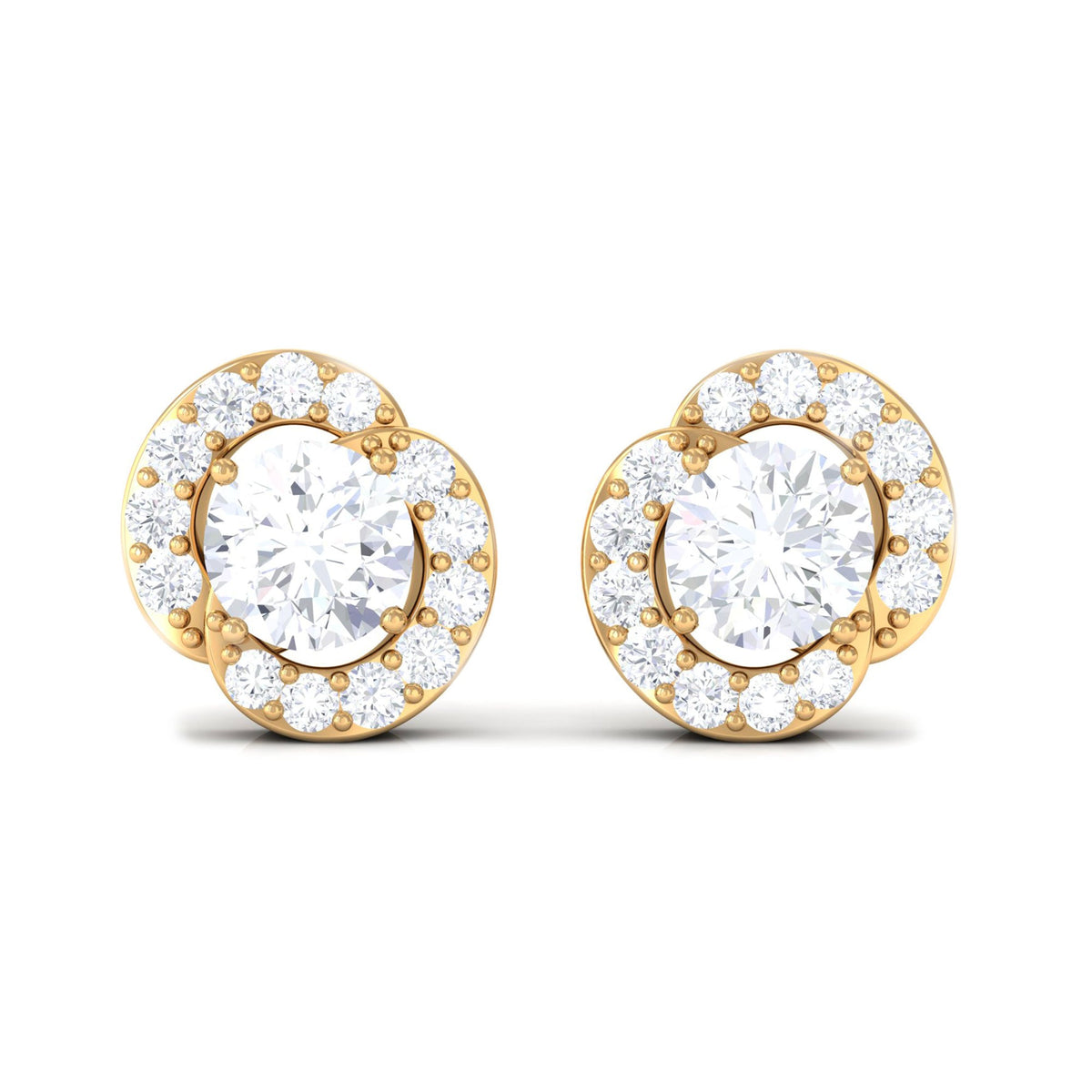 Certified Real Diamond Stud Earrings for Everyday
