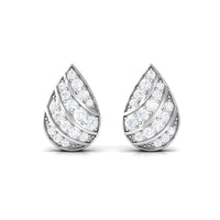 Certified Diamond Teardrop Stud Earrings For Her