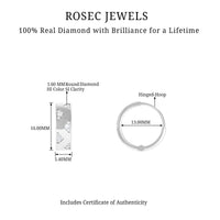 Certified Diamond Hoops For Women