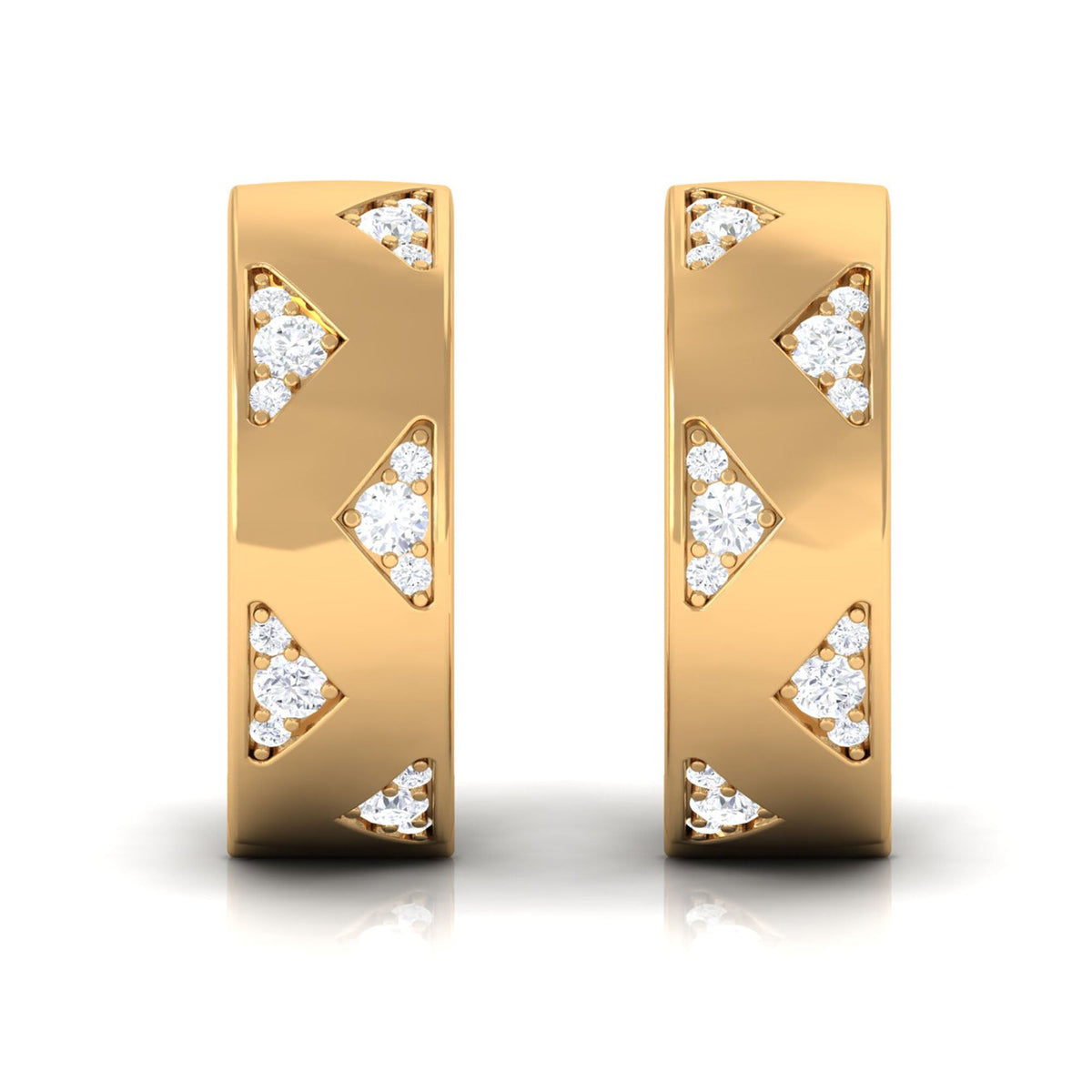 Certified Diamond Hoops For Women