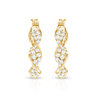 Certified Moissanite Big Hoop Earrings for Her
