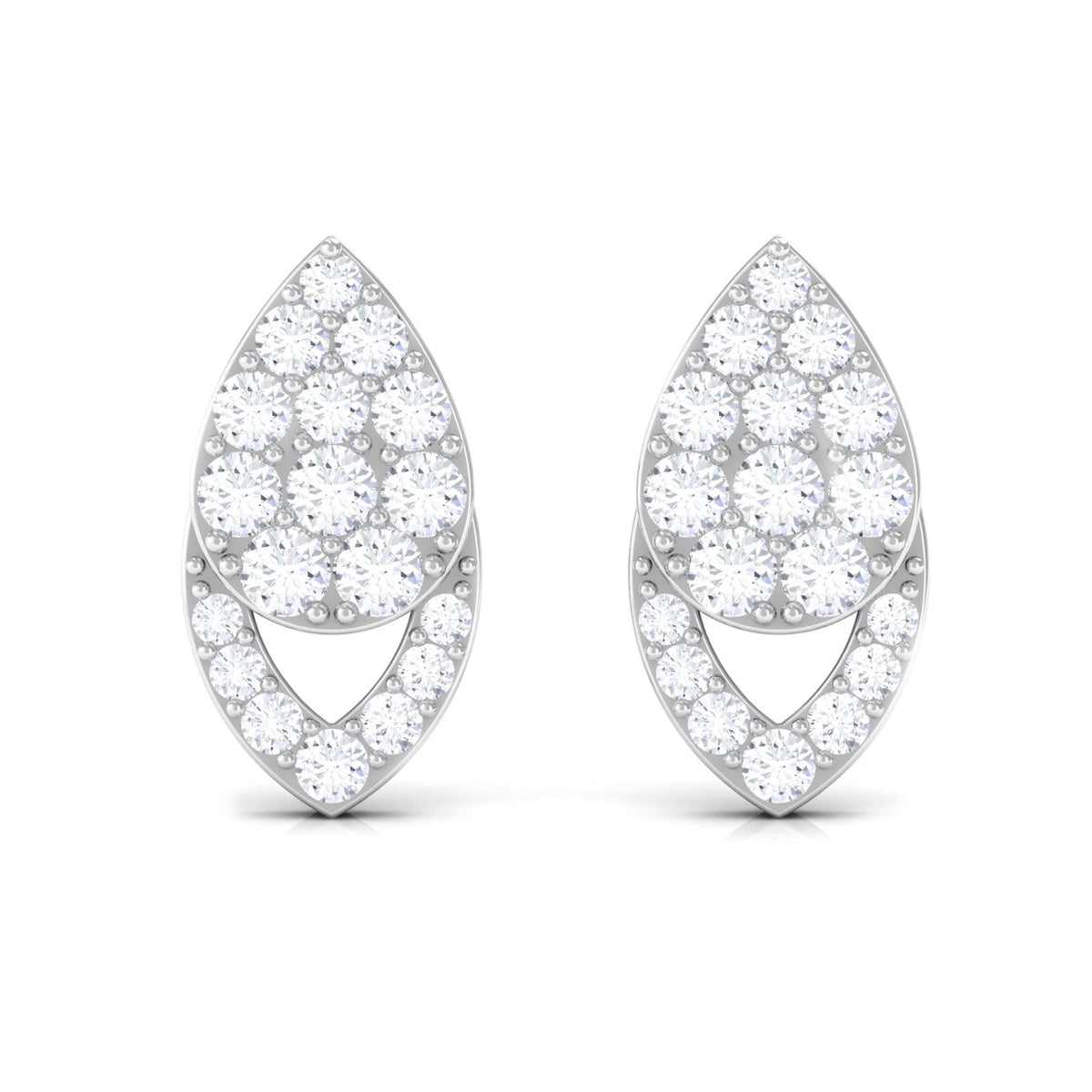 1/2 CT Round Cut Natural Diamond Classic Stud Earrings
