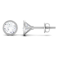 1 CT Moissanite Martini Stud Earrings for Women