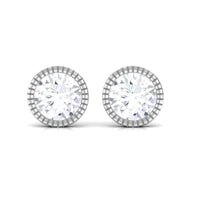 1 CT Moissanite Martini Stud Earrings for Women