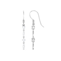 0.5 Carat Natural Diamond Dangle Earrings for Women
