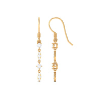 0.5 Carat Natural Diamond Dangle Earrings for Women