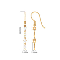 0.5 Carat Natural Diamond Dangle Earrings for Women