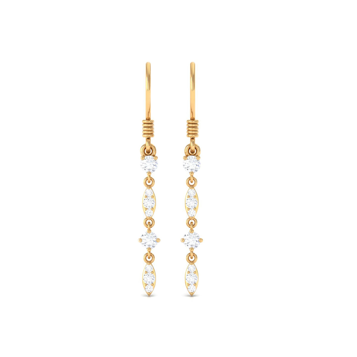 0.5 Carat Natural Diamond Dangle Earrings for Women