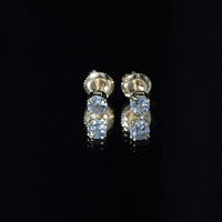 0.5 Carat Genuine Aquamarine Solitaire Stud Earrings in Double Claw Prong Setting