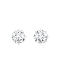 Certified 1 Carat Moissanite Studs