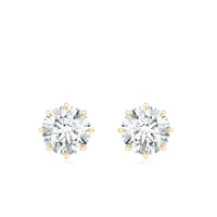 Certified 1 Carat Moissanite Studs