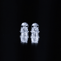 Natural Diamond Cat Stud Earrings
