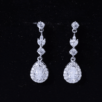 Certified Lab Grown Diamond Dangling Earrings