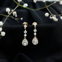 Certified Lab Grown Diamond Dangling Earrings