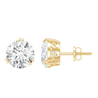 Certified 8mm Round Diamond Studs with Screw Back