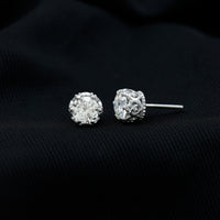 Certified Lab Created Diamond Crown Earrings for Women