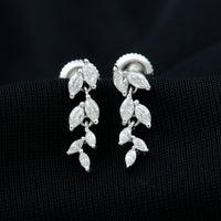 Certified Lab Grown Diamond Dangling Earrings for Women