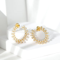 Certified Lab Created Diamond Statement Stud Earrings