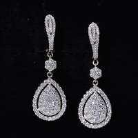 Lab Grown Diamond Bridal Drop Earrings