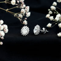 2.25 CT Oval Moissanite Classic Stud Earrings With Halo