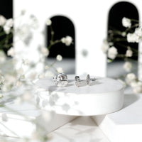 Marquise Shape Moissanite Stud Earrings with Screw Back