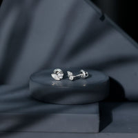 Marquise Shape Moissanite Stud Earrings with Screw Back
