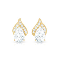 Classic 1.5 Carat Moissanite Stud Earrings with Screw Back