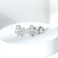 Real Diamond Octopus Stud Earrings for Women