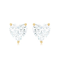 Certified 3 Carat Moissanite Heart Earrings For Women