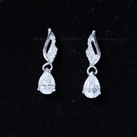 Certified 2.6 Carat Moissanite Teardrop Earrings for Wedding
