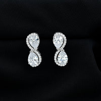 5 Carat Designer Moissanite Big Stud Earrings with Certificate