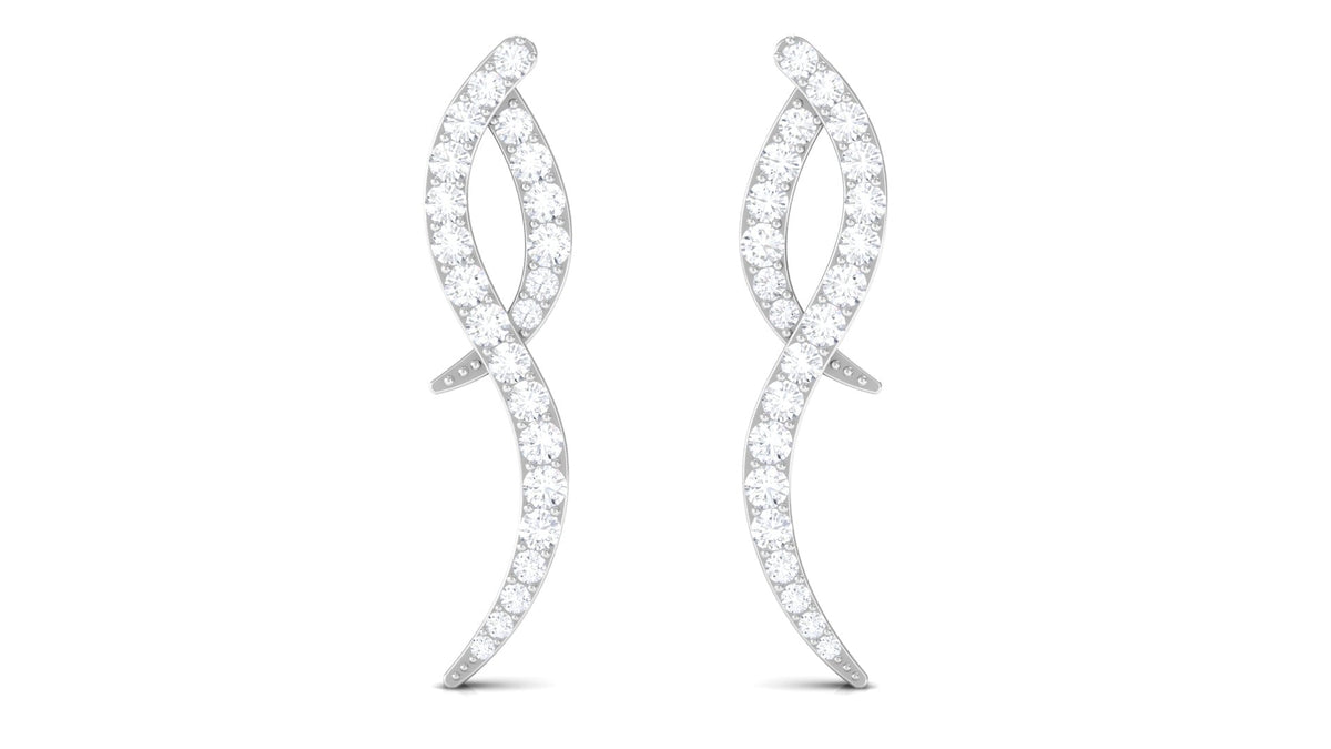 Minimal Diamond Stud Earrings with Certificate