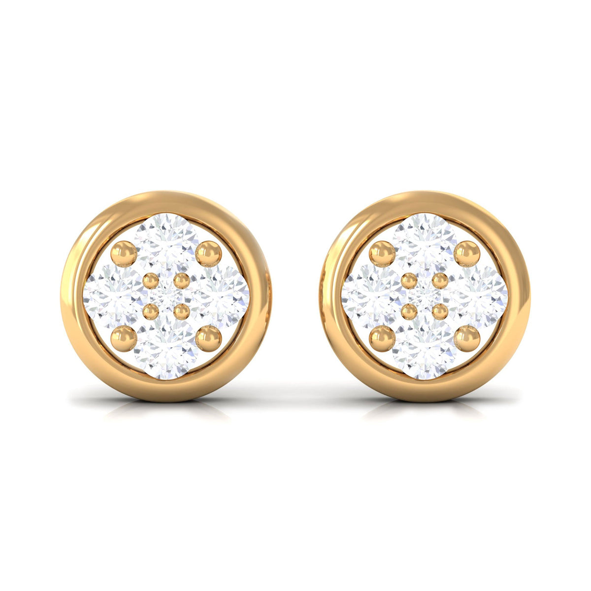 Genuine Diamond Studs with Screw Back