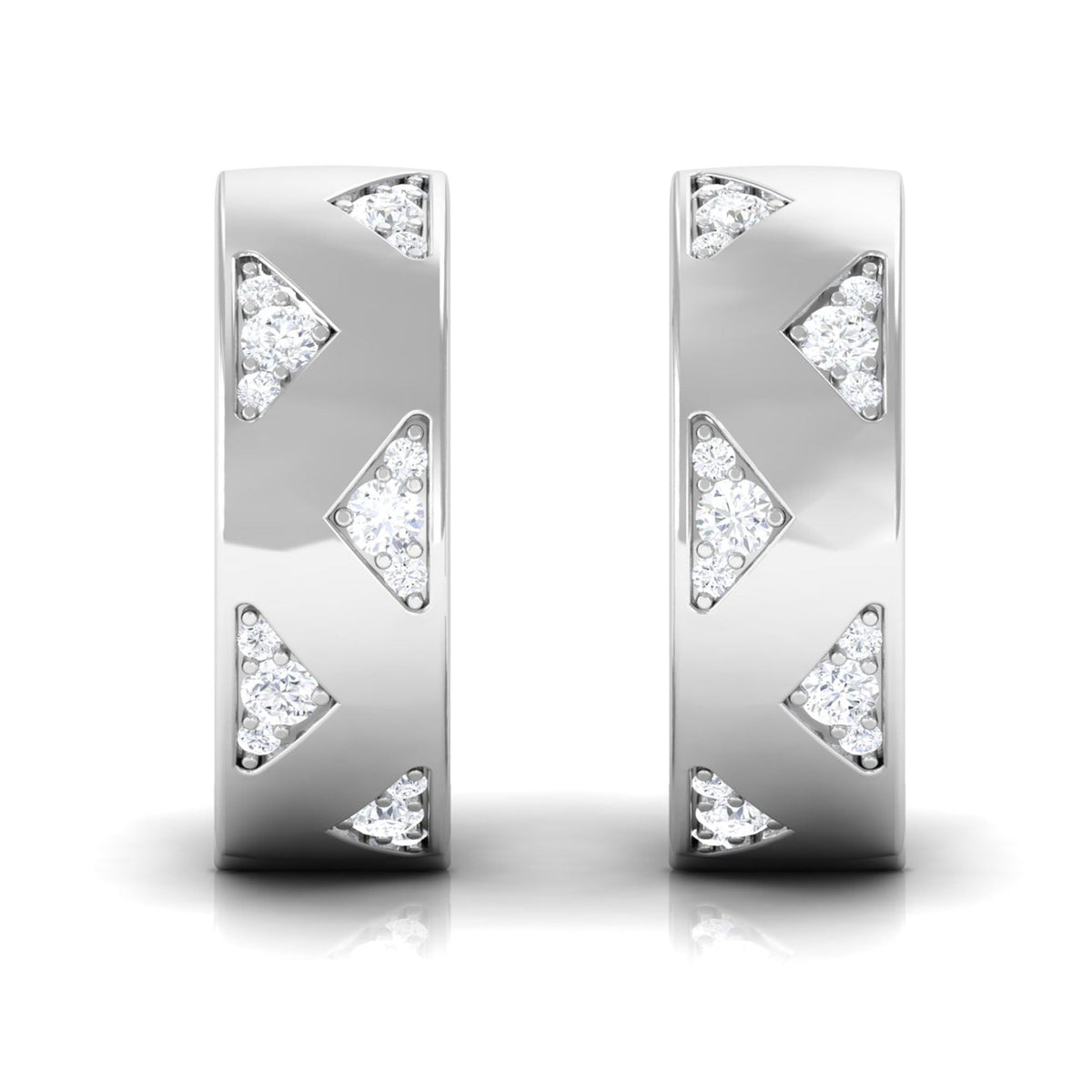 Certified Diamond Hoops For Women