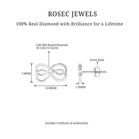 Diamond Twin Infinity Stud Earring
