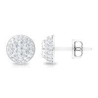 Certified Diamond Bridal Stud Earring with Screw Back