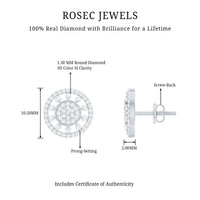 Certified Diamond Statement Ear Studs