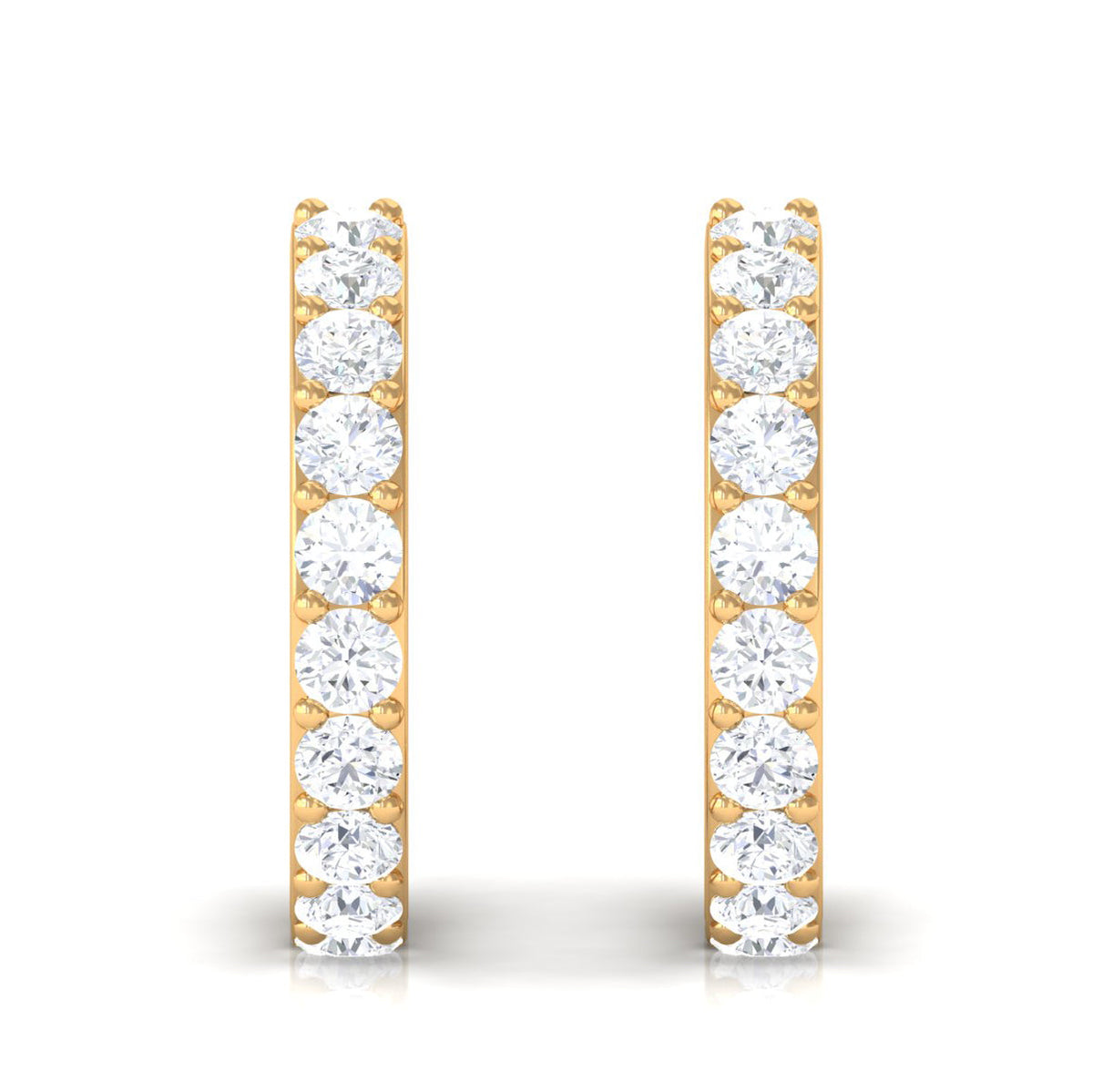 Certified Diamond Small Hoop Earrings