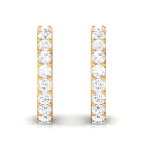 Certified Diamond Small Hoop Earrings