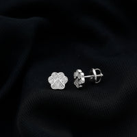 Real Diamond Cute Paw Stud Earrings