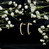 Certified Moissanite Hoop Earrings