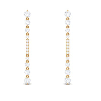 1.25 CT Certified Moissanite Simple Dangle Earrings